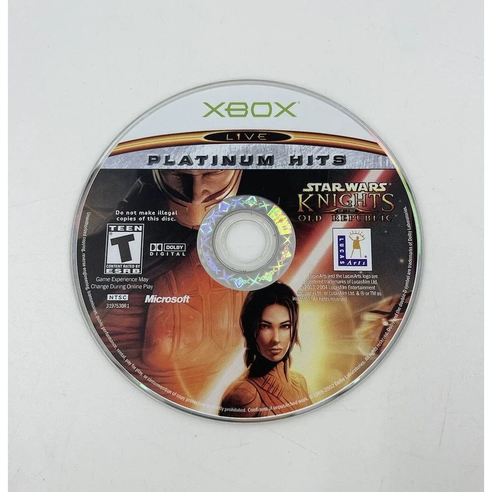 Star Wars: Knights of the Old Republic Platinum Hits Original Xbox TESTED